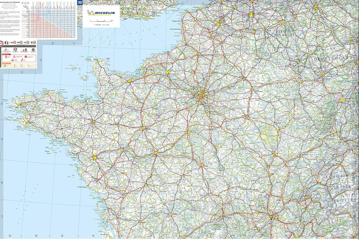 Carte routière n° 722 - France (recto-verso) 2025 | Michelin carte pliée Michelin 