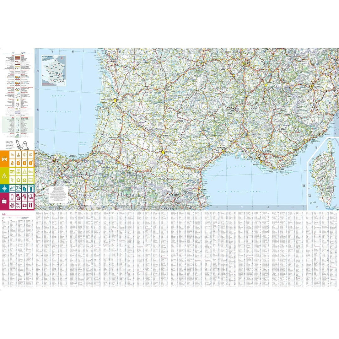 Carte routière n° 722 - France (recto-verso) 2025 | Michelin carte pliée Michelin 