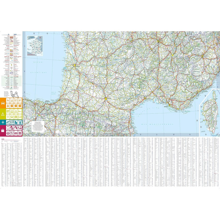 Carte routière n° 722 - France (recto-verso) 2025 | Michelin carte pliée Michelin 