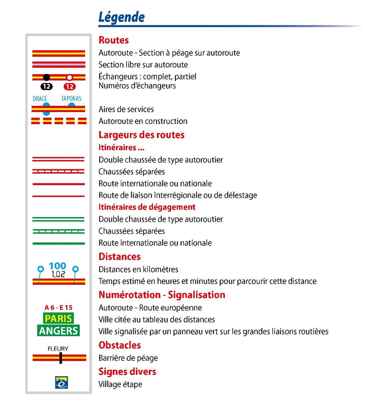 Carte routière n° 726 - France : Grands Itinéraires 2024 | Michelin carte pliée Michelin 