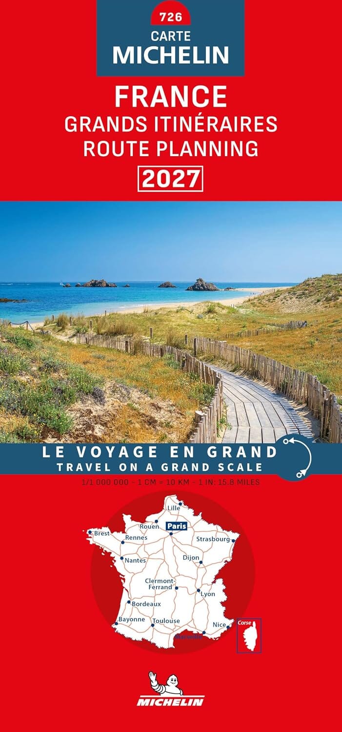 Carte routière n° 726 - France : Grands Itinéraires 2027 | Michelin carte routière Michelin 