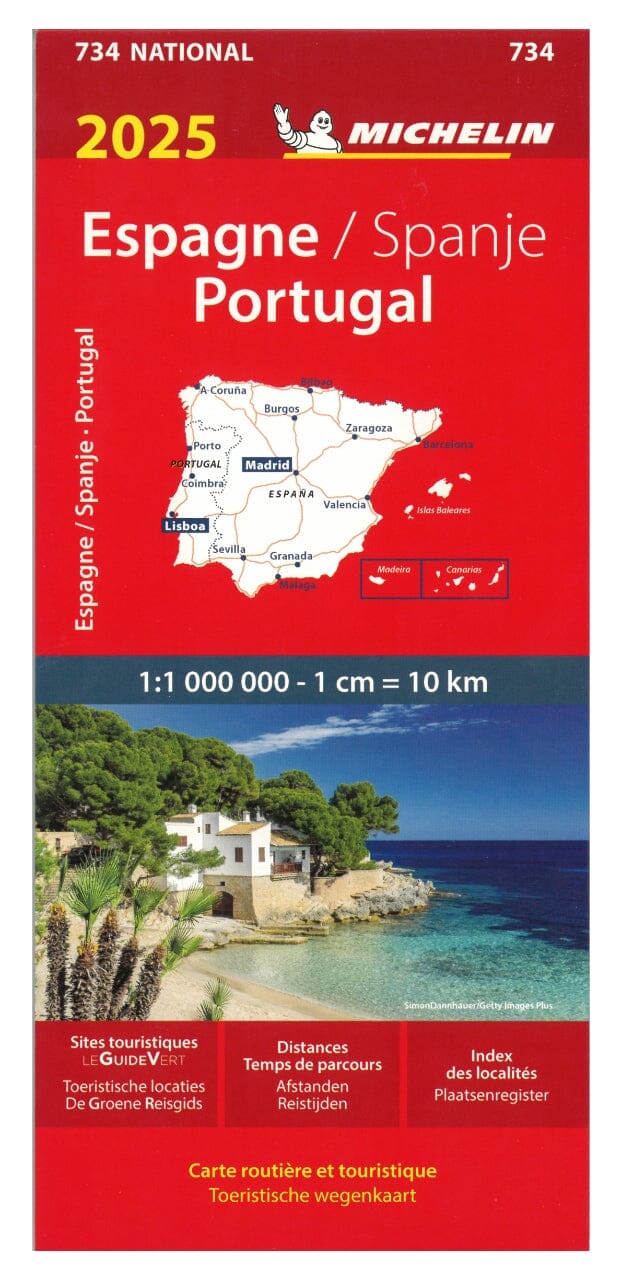Carte routière n° 734 - Espagne, Portugal 2025 | Michelin carte routière Michelin