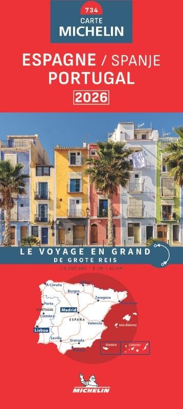 Carte routière n° 734 - Espagne, Portugal 2026 | Michelin carte routière Michelin 