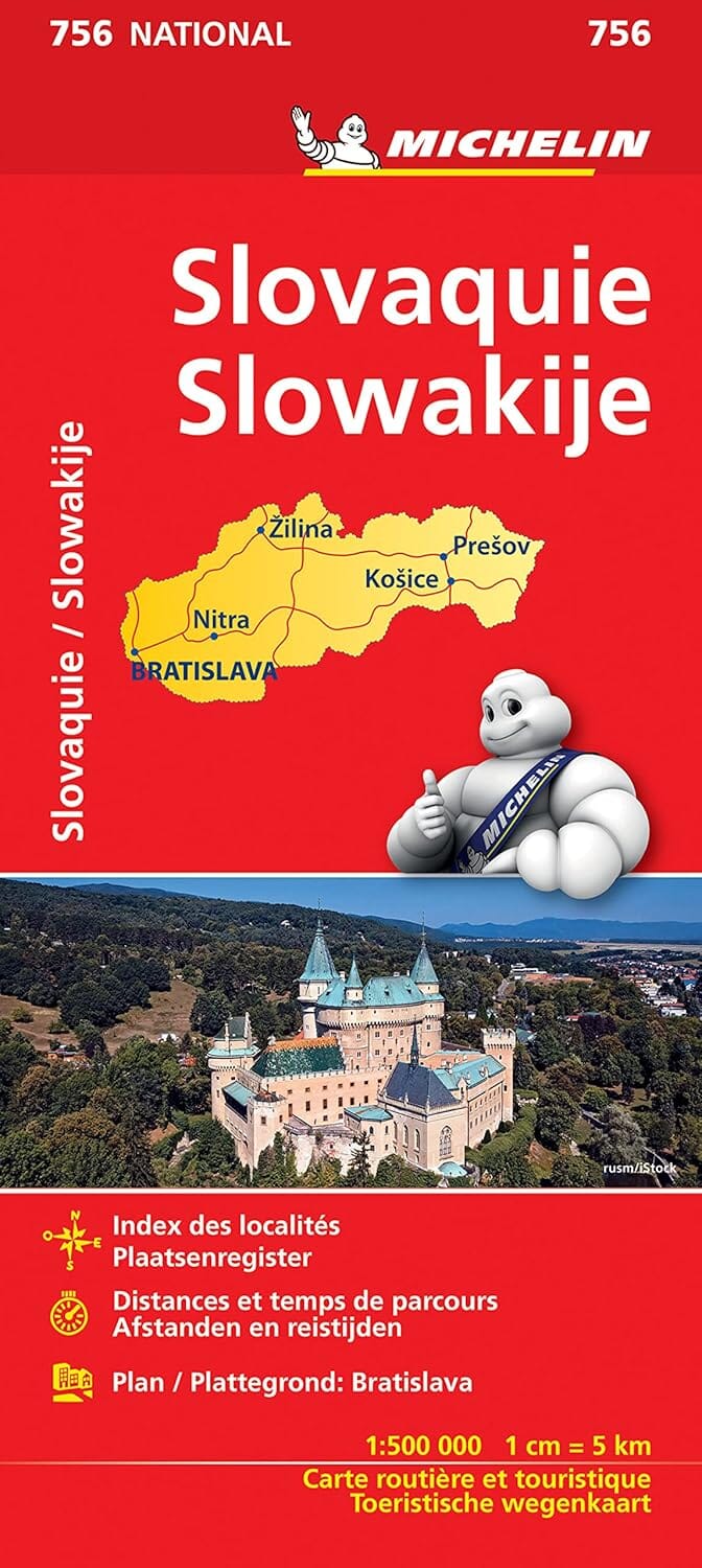 Carte routière n° 756 - Slovaquie | Michelin carte routière Michelin