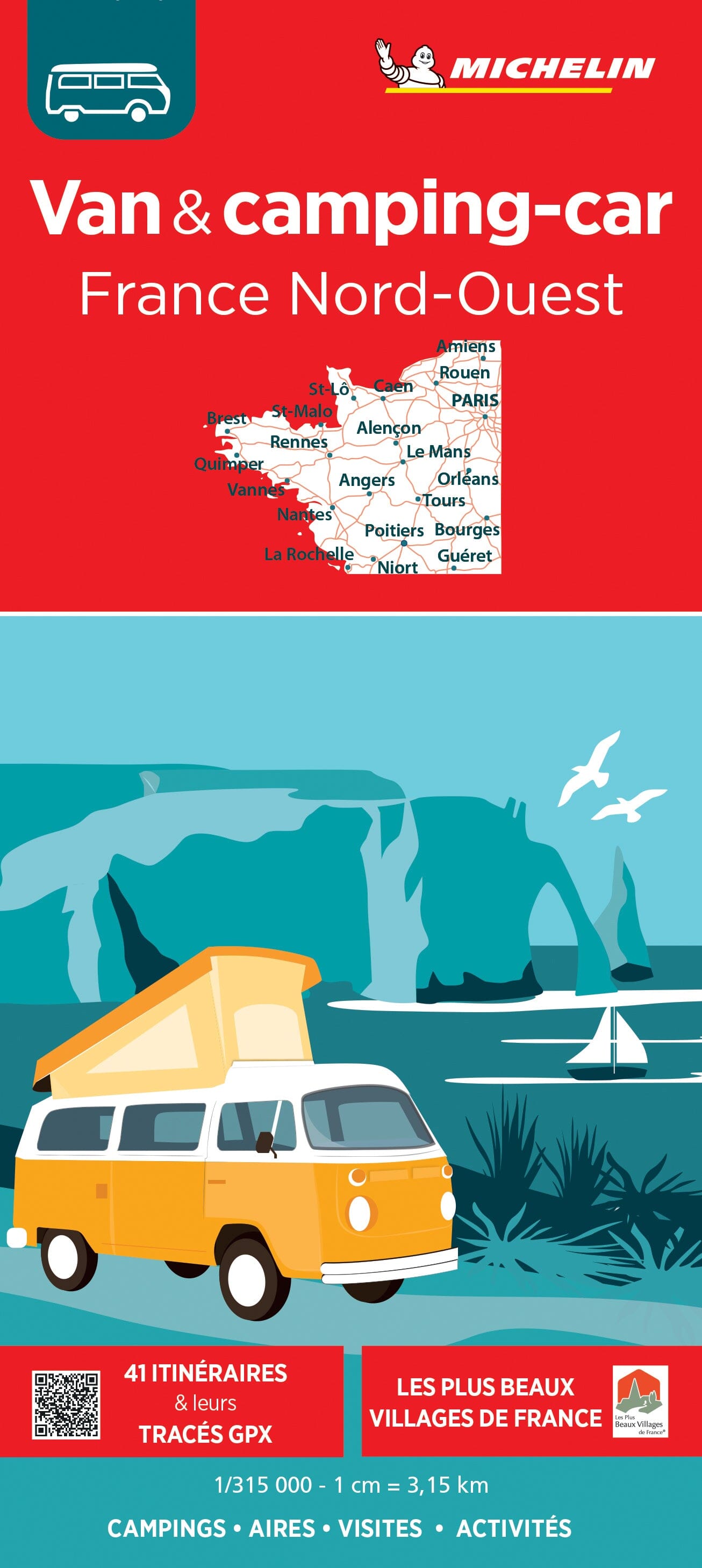 Carte routière n° 774 - Van et camping-car - France Nord-Oest | Michelin carte routière Michelin