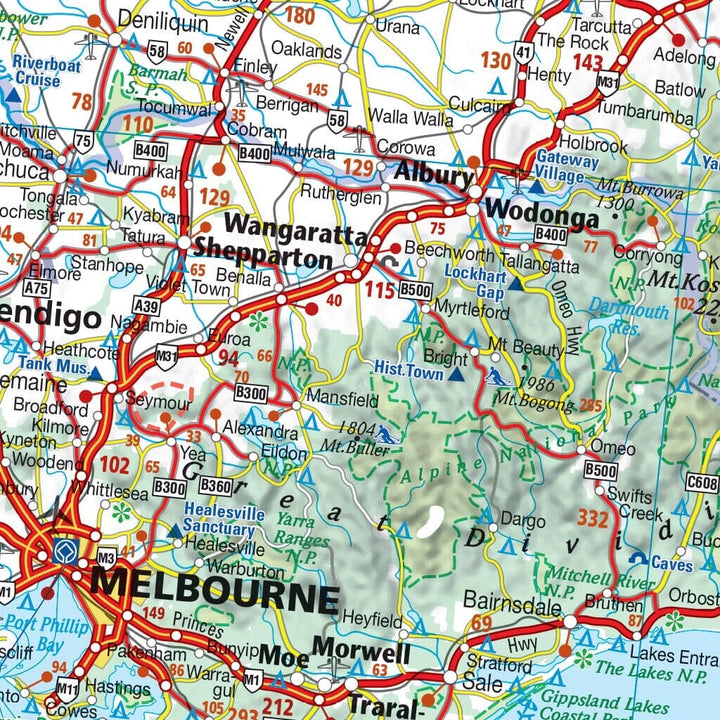 Carte routière n° 785 - Australie | Michelin carte pliée Michelin 