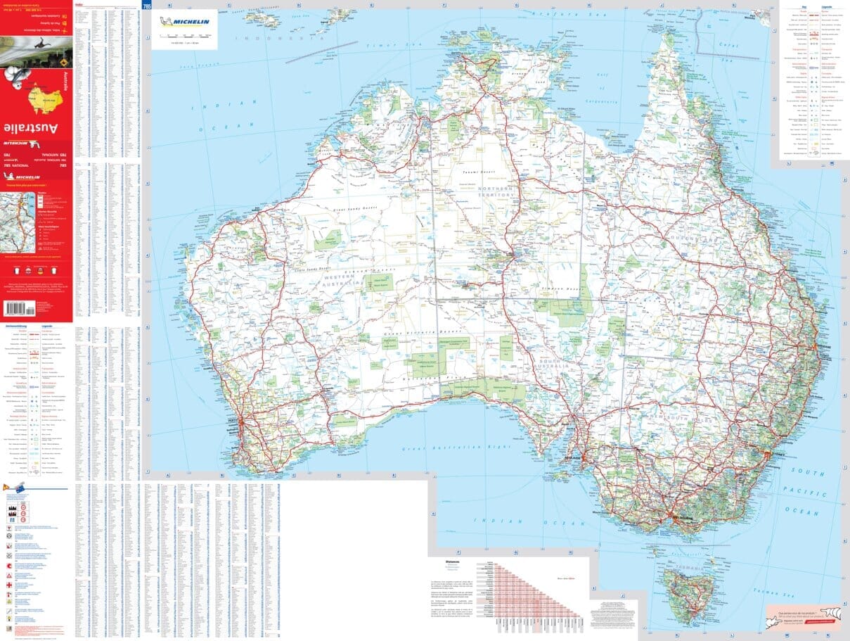 Carte routière n° 785 - Australie | Michelin carte routière Michelin