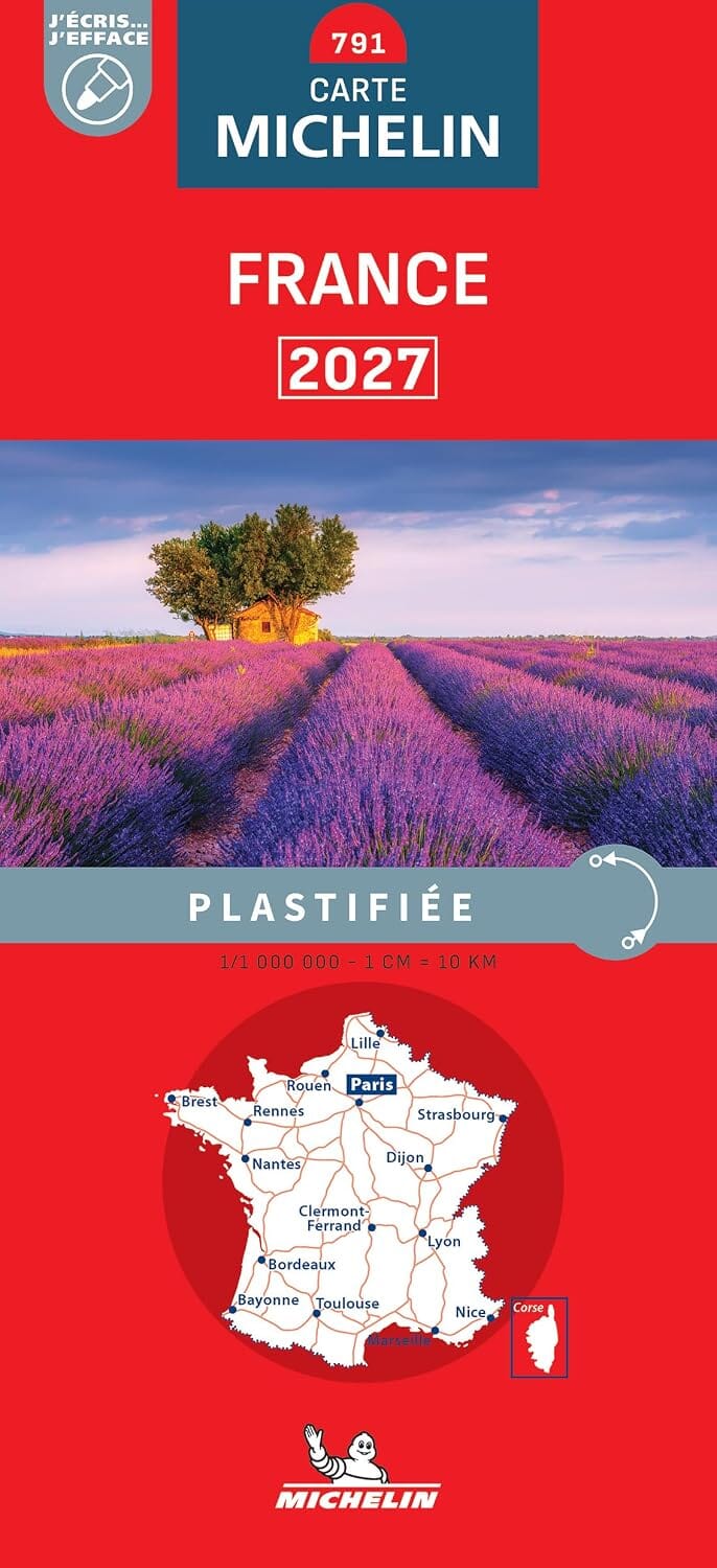 Carte routière n° 791 - France 2027 (plastifiée) | Michelin carte routière Michelin 