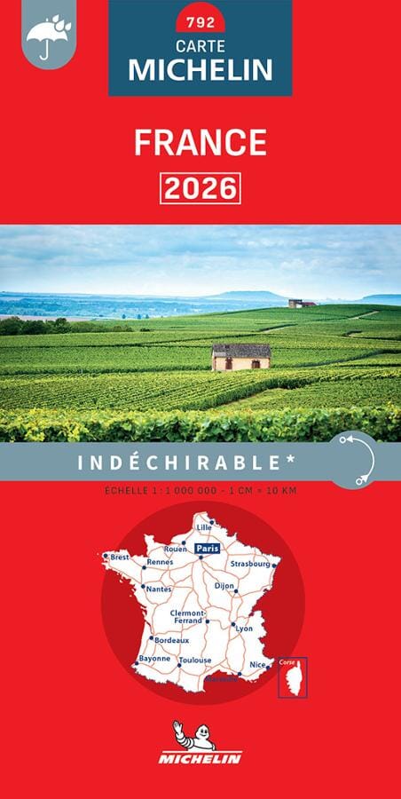 Carte routière n° 792 - France 2026 (indéchirable) | Michelin carte de voyage Michelin 