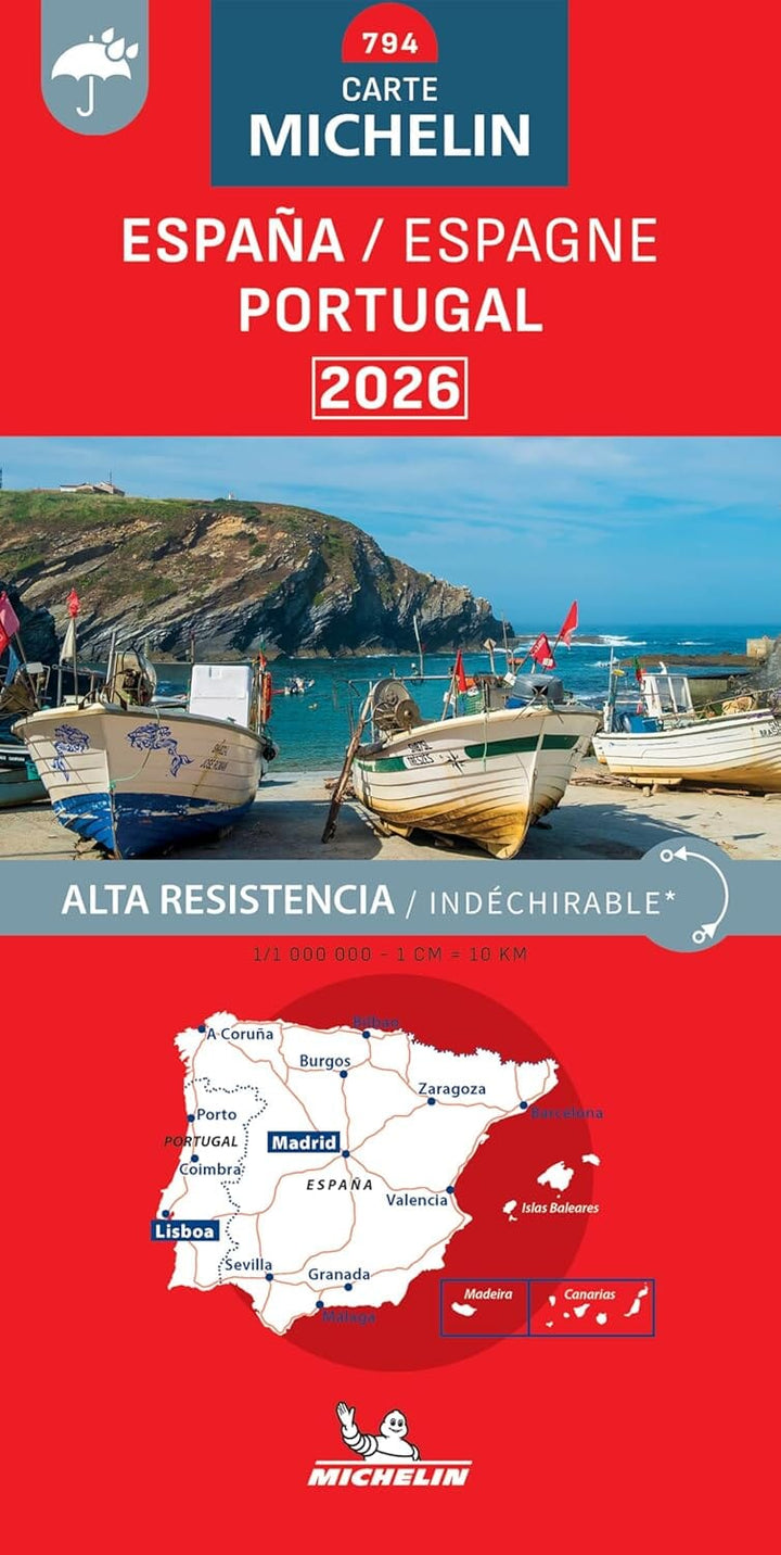 Carte routière n° 794 - Espagne & Portugal 2026 | Michelin carte routière Michelin 