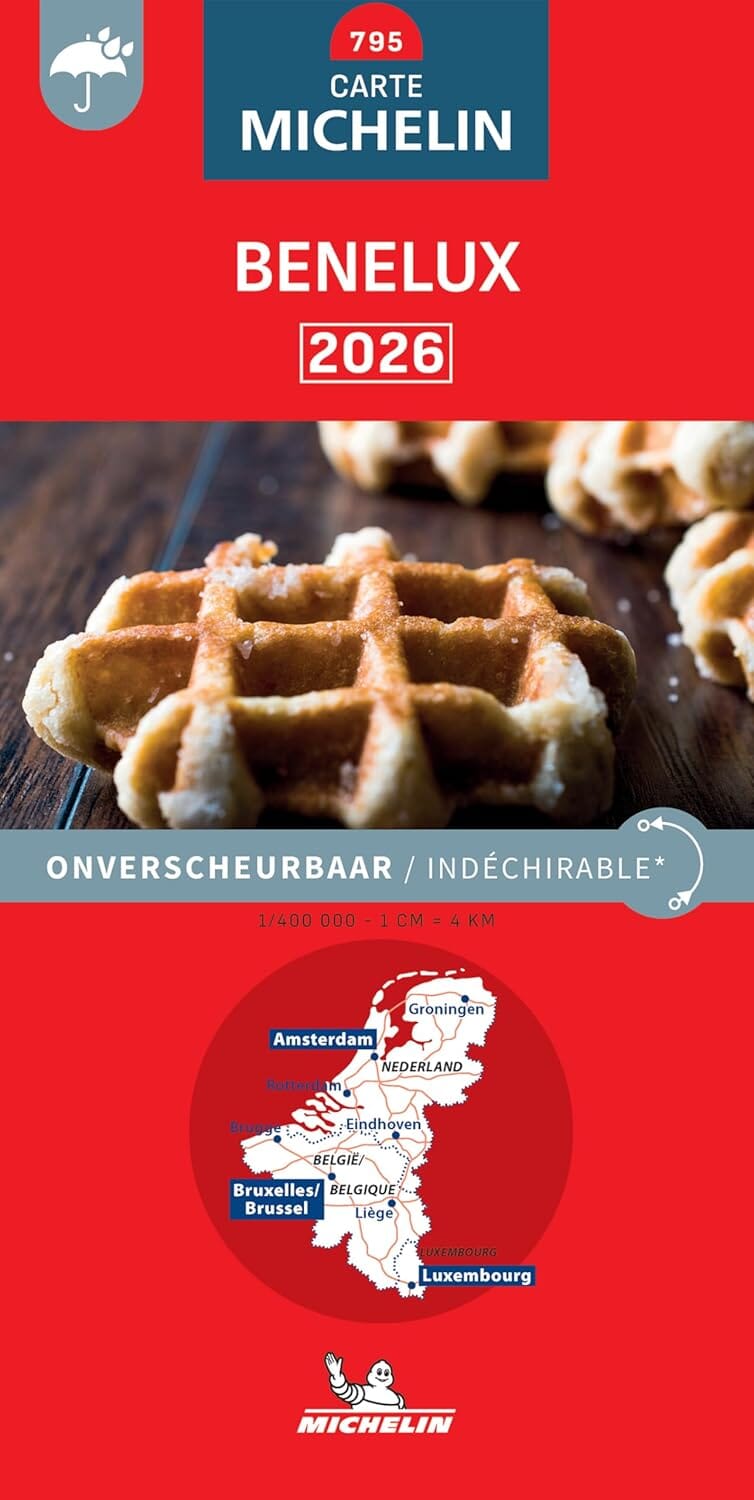 Carte routière n° 795 - Benelux (indéchirable) 2026 | Michelin carte routière Michelin 