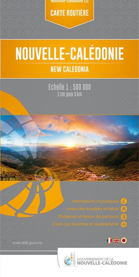 Carte routière - Nouvelle-Calédonie carte pliée Dilibel 