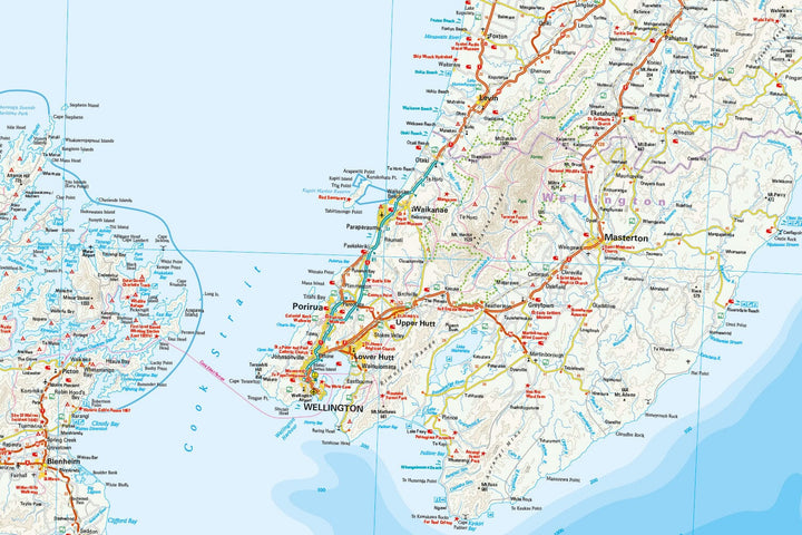 Carte routière - Nouvelle Zélande : île du Nord | Reise Know How carte routière Reise Know-How 