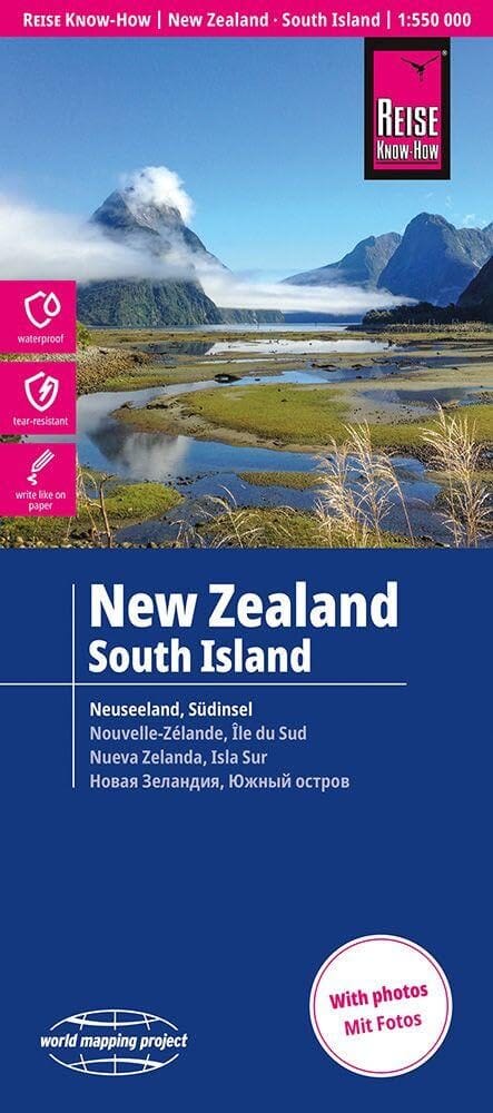 Carte routière - Nouvelle Zélande : île du Sud | Reise Know How carte routière Reise Know-How 