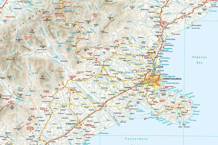 Carte routière - Nouvelle Zélande : île du Sud | Reise Know How carte routière Reise Know-How 