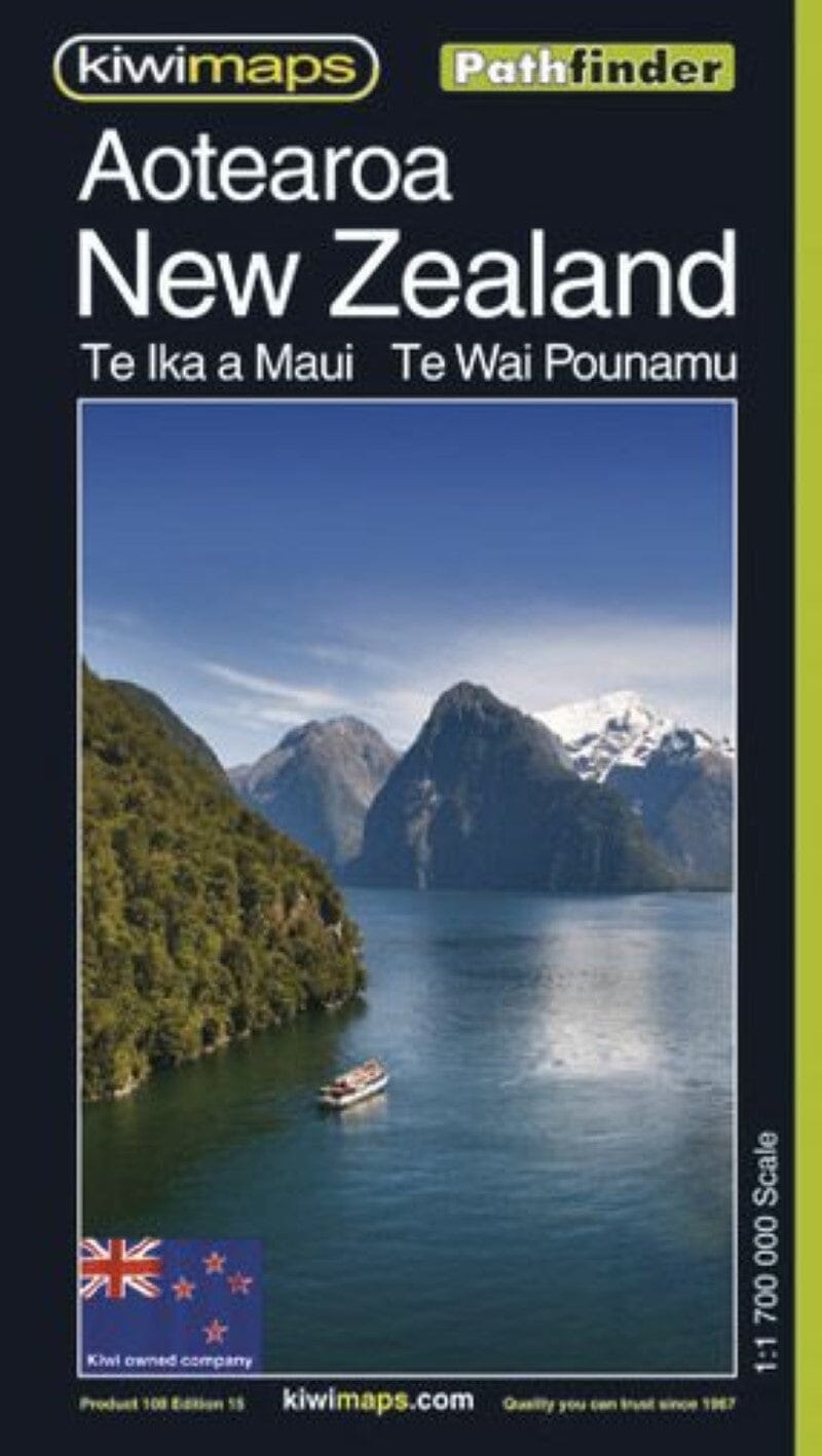 Carte routière - Nouvelle-Zélande | Kiwi Maps carte pliée Kiwi Maps 