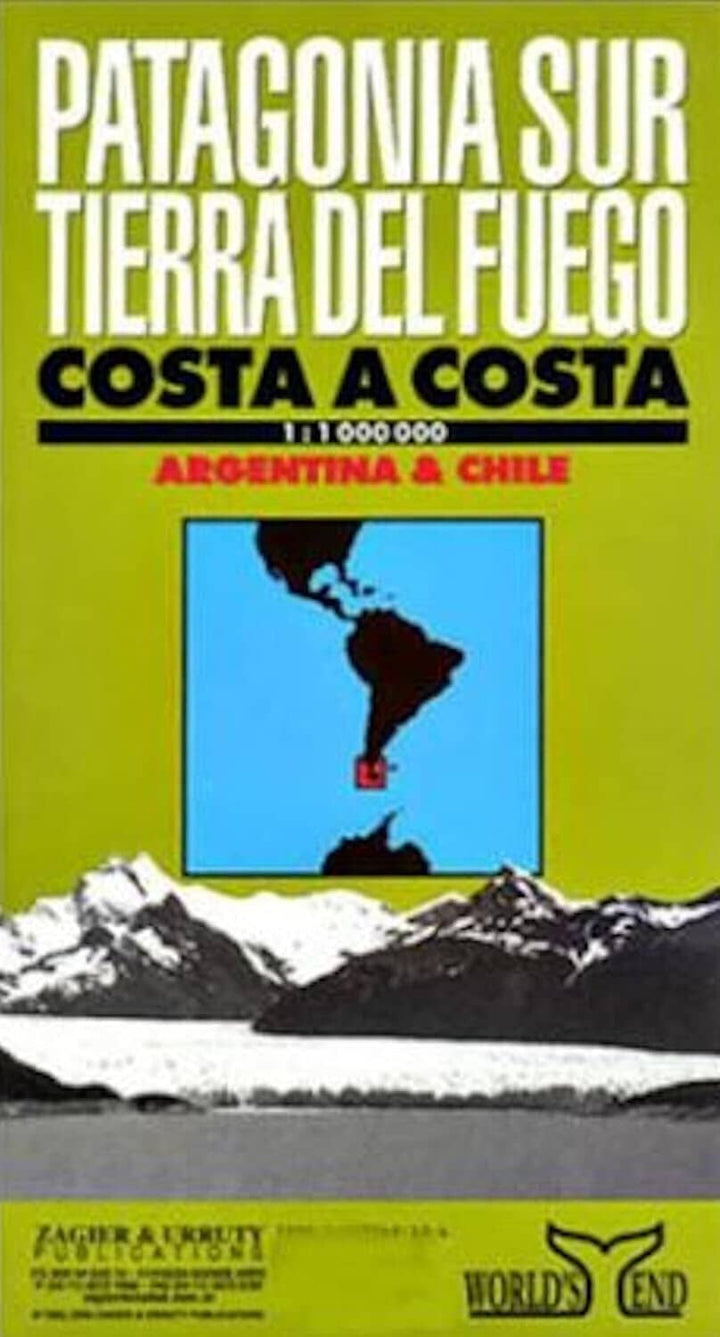 Carte routière - Patagonie Sud, avec Terre de Feu | Zagier y Urruty carte routière Zagier y Urruty 