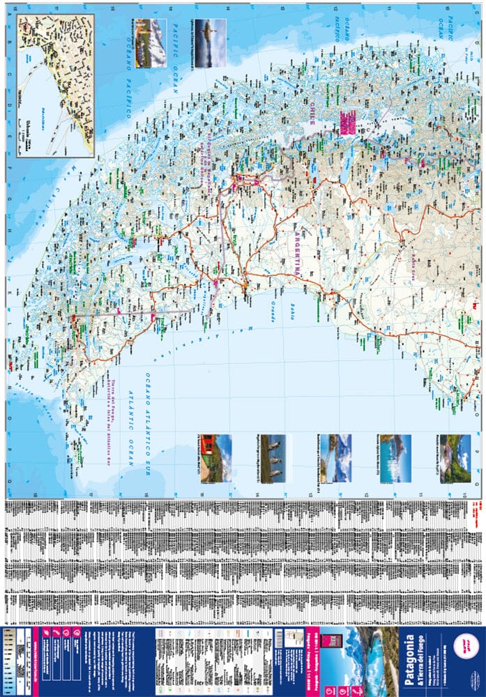 Carte routière - Patagonie & Terre de Feu | Reise Know How carte routière Reise Know-How