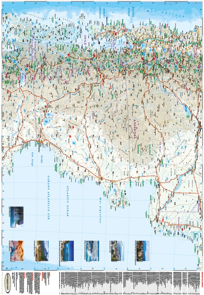 Carte routière - Patagonie & Terre de Feu | Reise Know How carte routière Reise Know-How