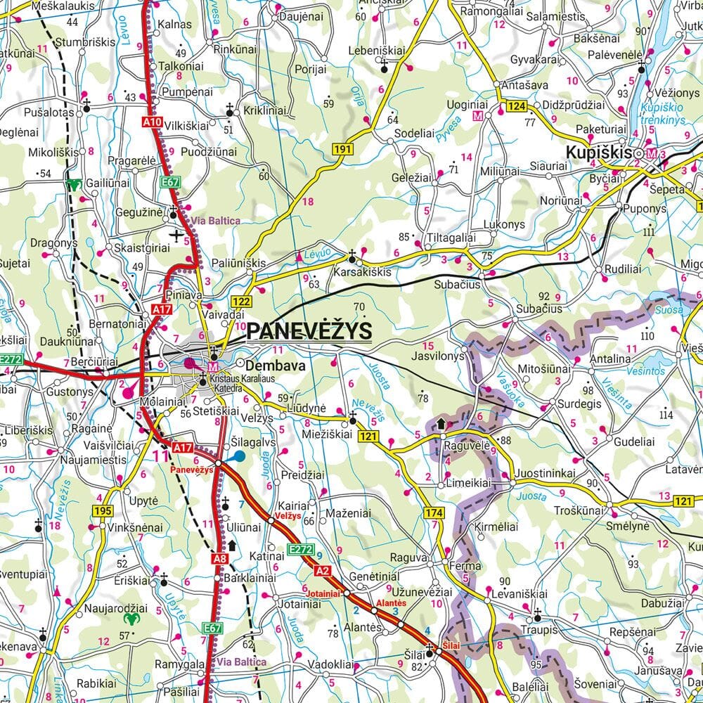 Carte routière - Pays Baltes | Freytag & Berndt carte routière Freytag & Berndt