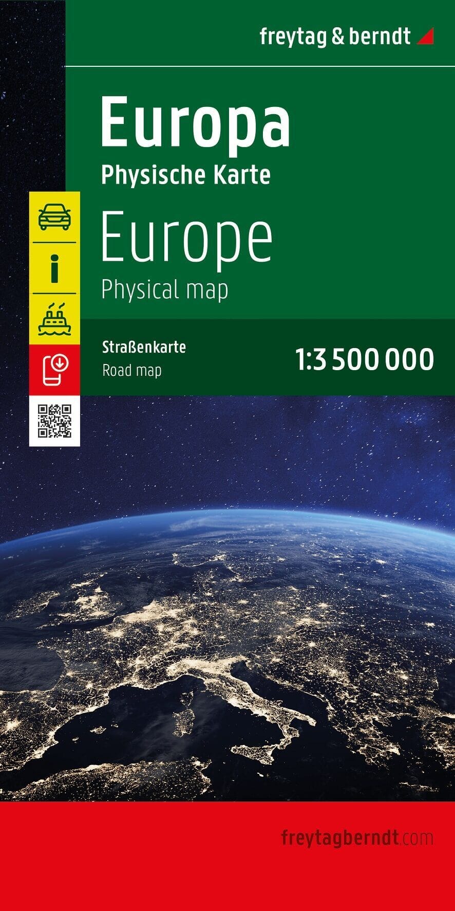 Carte routière physique - Europe | Freytag & Berndt carte routière Freytag & Berndt 