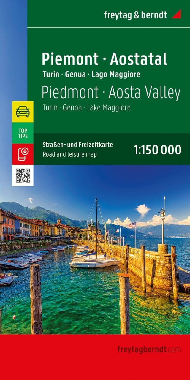 Carte routière - Piémont, région de Turin & Vallée d’Aoste (Italie) | Freytag & Berndt carte routière Freytag & Berndt