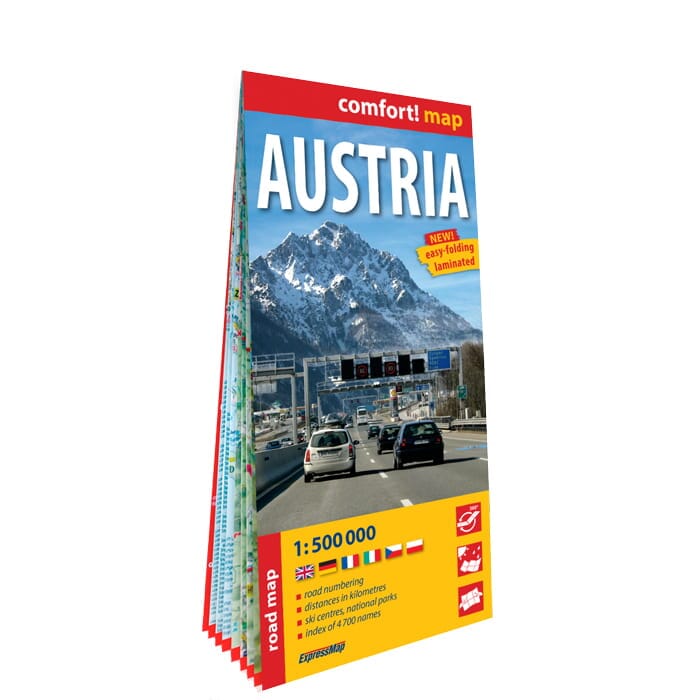 Carte routière plastifiée - Autriche | Express Map carte pliée Express Map 