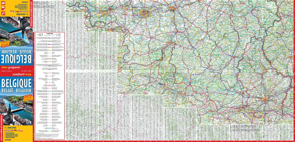 Carte routière plastifiée - Belgique | Express Map carte pliée Express Map 
