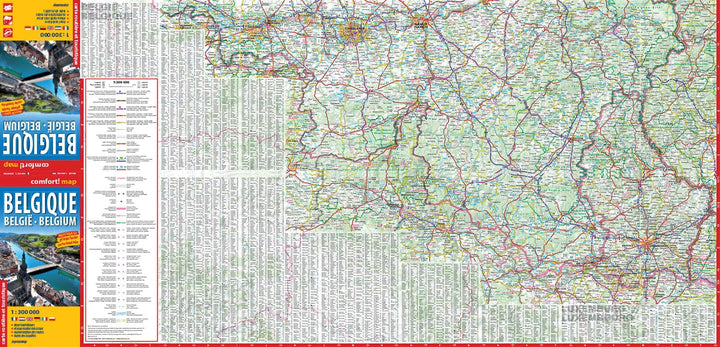 Carte routière plastifiée - Belgique | Express Map carte pliée Express Map 