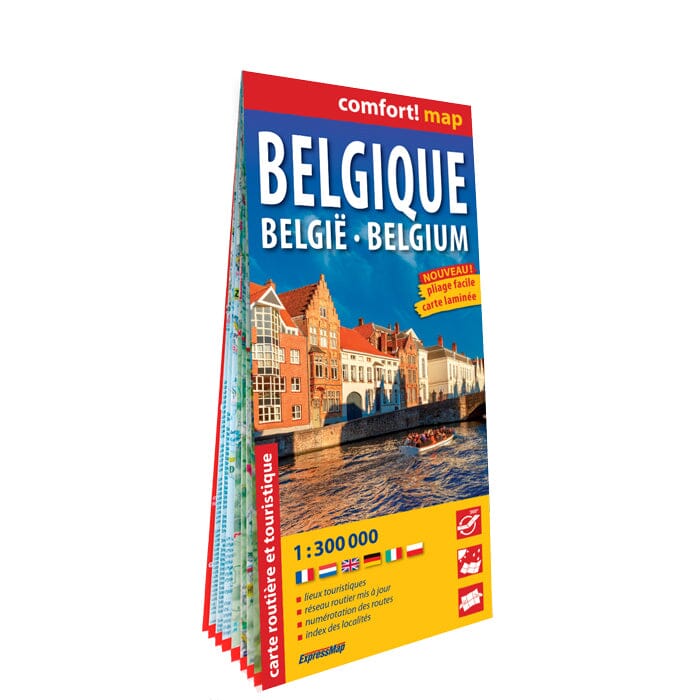 Carte routière plastifiée - Belgique | Express Map carte routière Express Map 