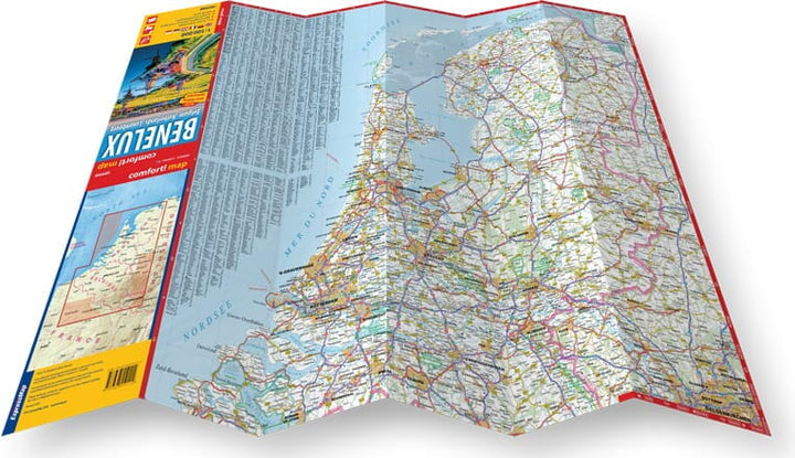 Carte routière plastifiée - Benelux | Express Map carte pliée Express Map 