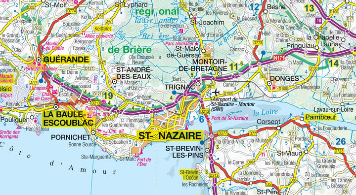Carte routière plastifiée - Bretagne | Express Map carte routière Express Map 