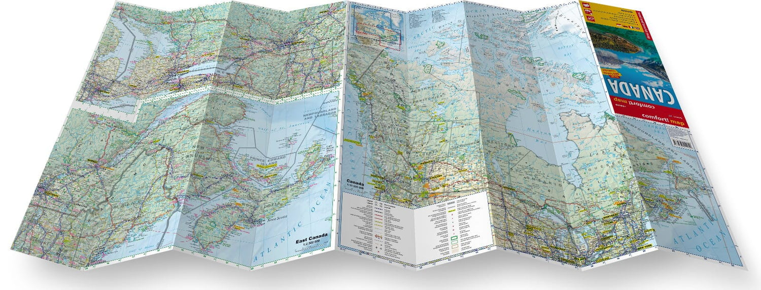 Carte routière plastifiée - Canada | Express Map carte routière Express Map