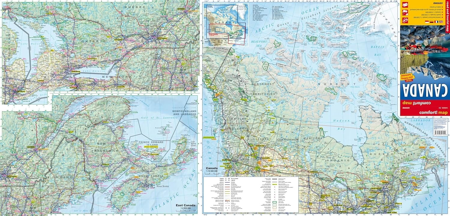 Carte routière plastifiée - Canada | Express Map carte routière Express Map 