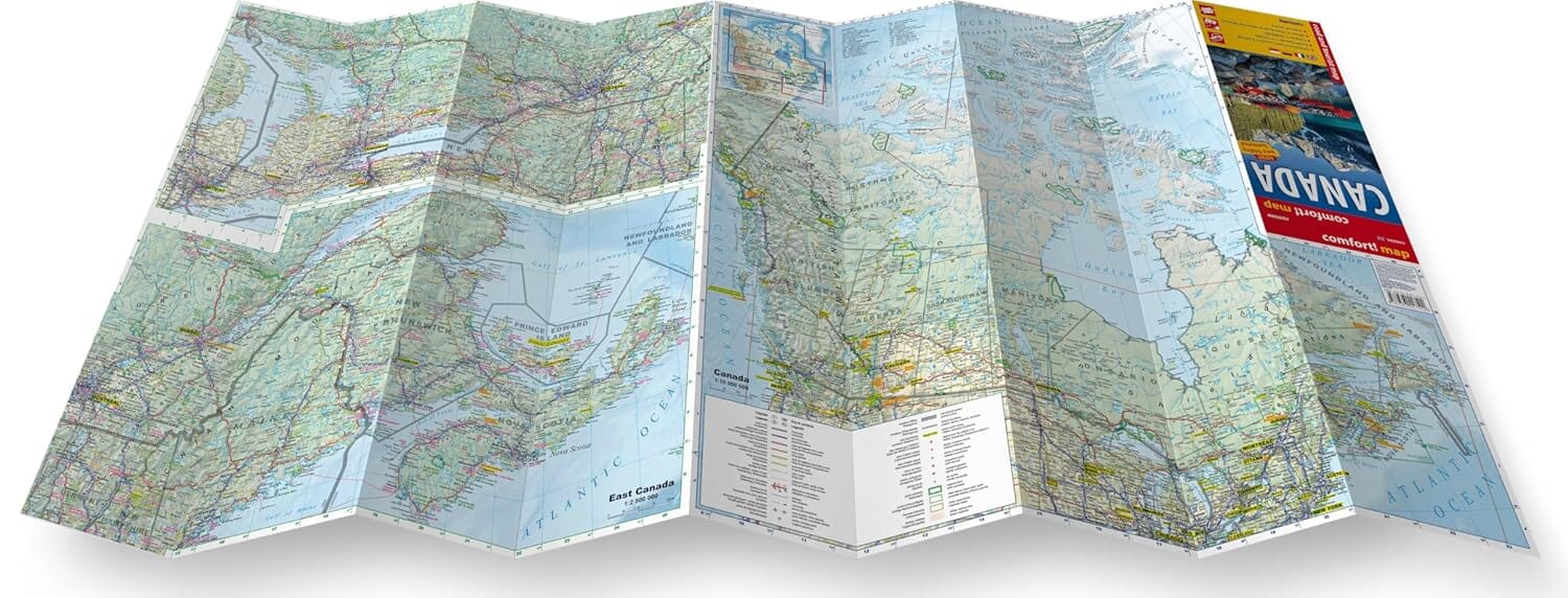 Carte routière plastifiée - Canada | Express Map carte routière Express Map 