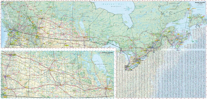 Carte routière plastifiée - Canada | Express Map carte routière Express Map 
