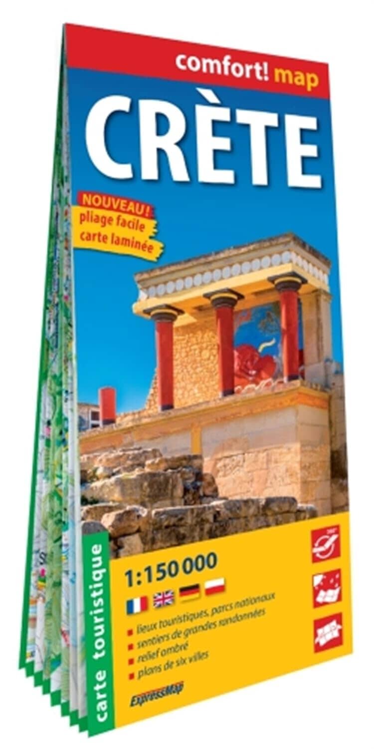 Carte routière plastifiée - Crète | Express Map carte routière Express Map
