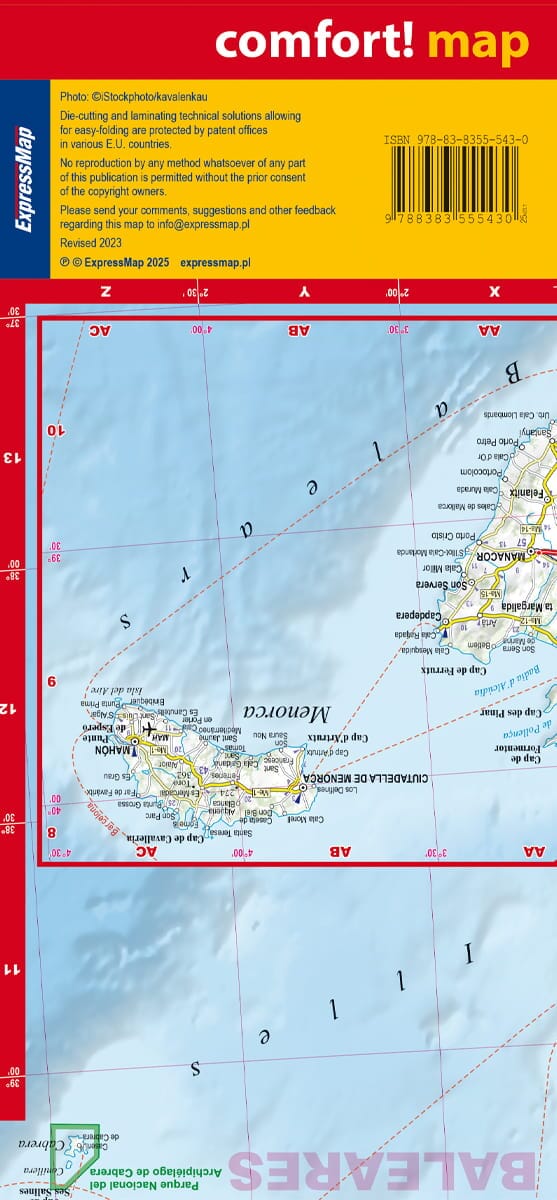 Carte routière plastifiée - Espagne, Portugal | Express Map carte routière Express Map