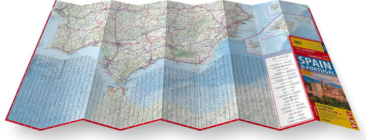 Carte routière plastifiée - Espagne, Portugal | Express Map carte pliée Express Map 
