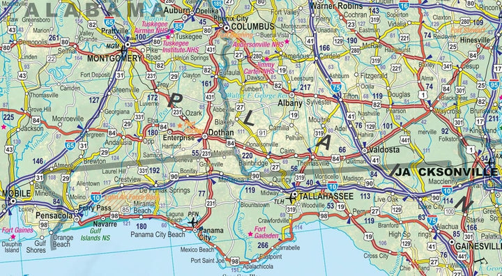 Carte routière plastifiée - États-Unis | Express Map carte routière Express Map 