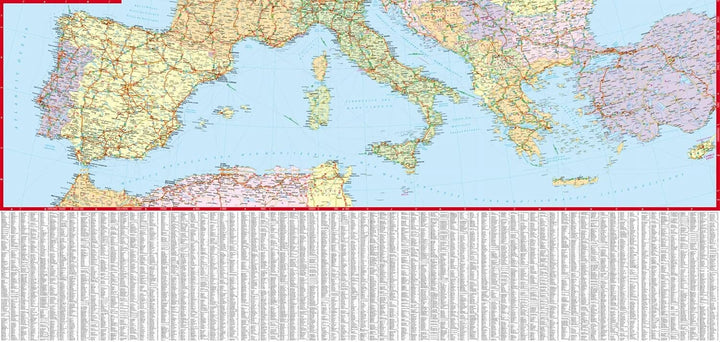 Carte routière plastifiée - Europe | Express Map carte routière Express Map 