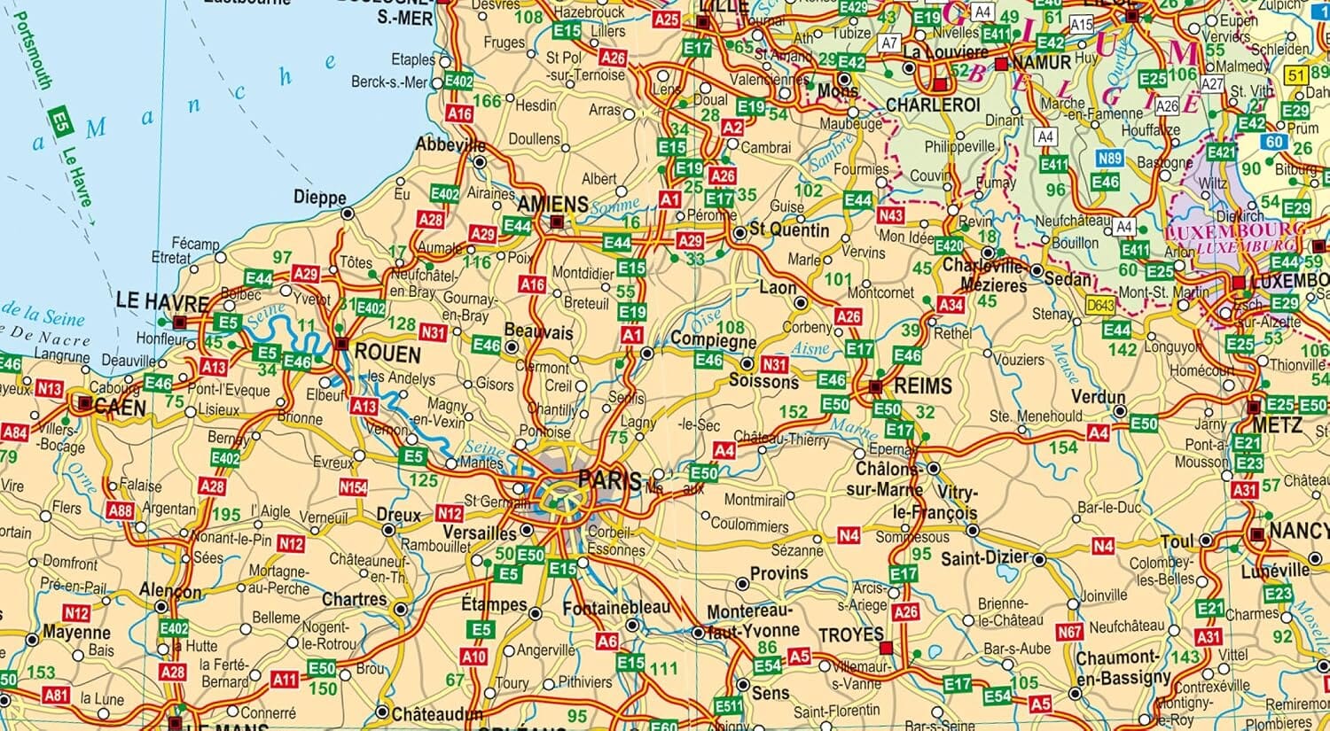 Carte routière plastifiée - Europe | Express Map carte routière Express Map 