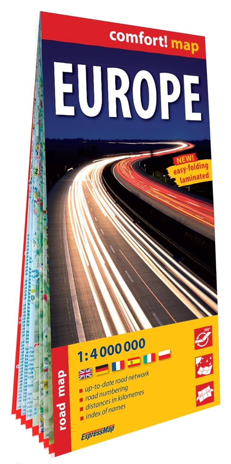 Carte routière plastifiée - Europe | Express Map carte routière Express Map 