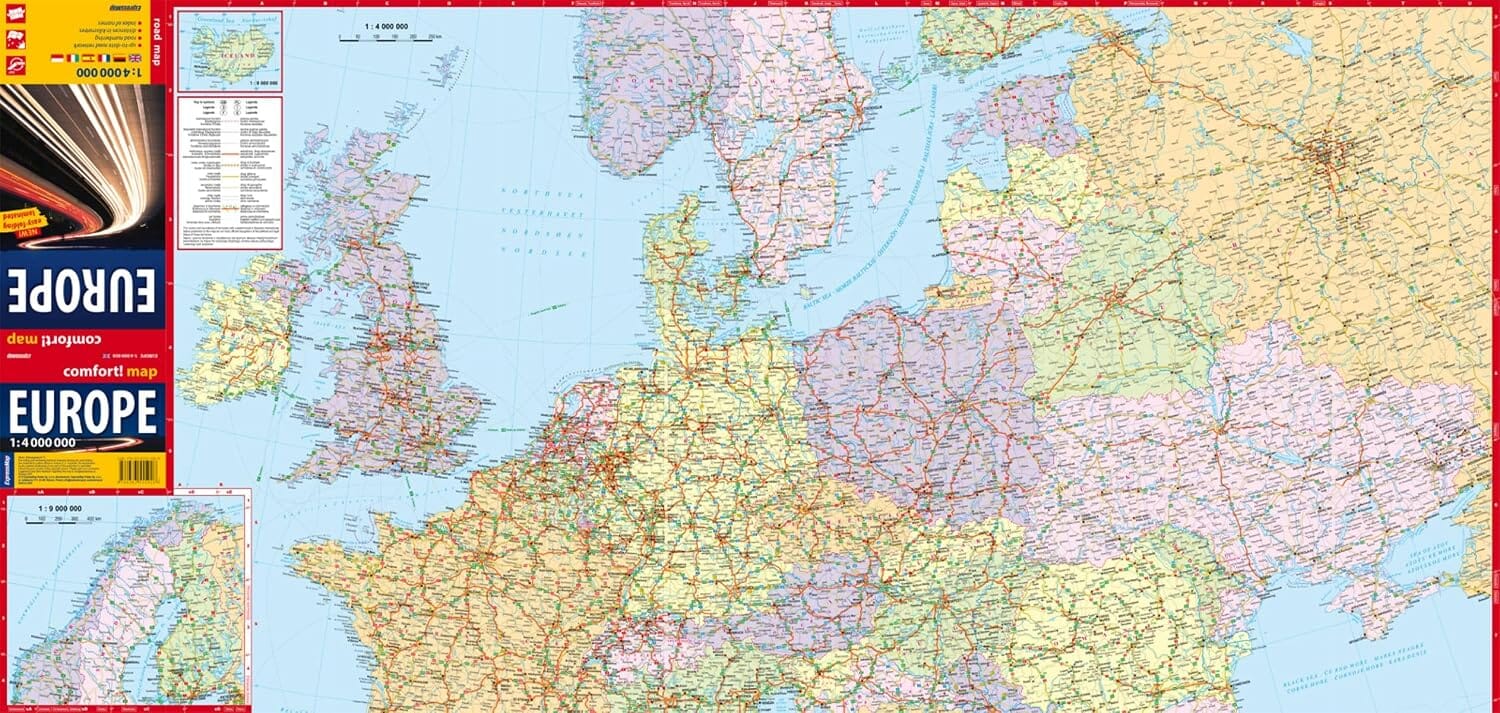 Carte routière plastifiée - Europe | Express Map carte routière Express Map 