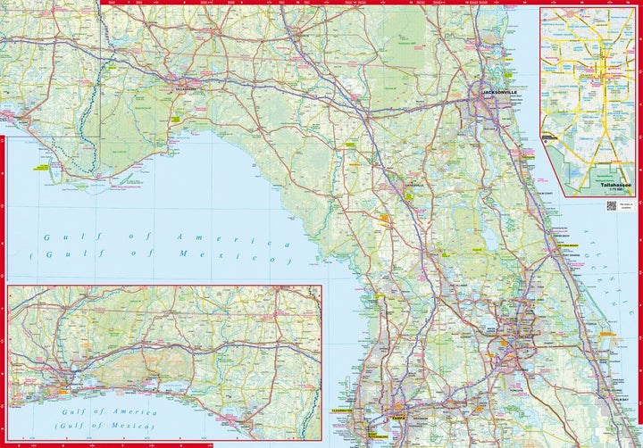Carte routière plastifiée - Floride | Express Map carte routière Express Map 