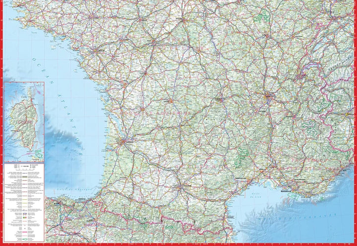 Carte routière plastifiée - France 2026 | Express Map carte routière Express Map 
