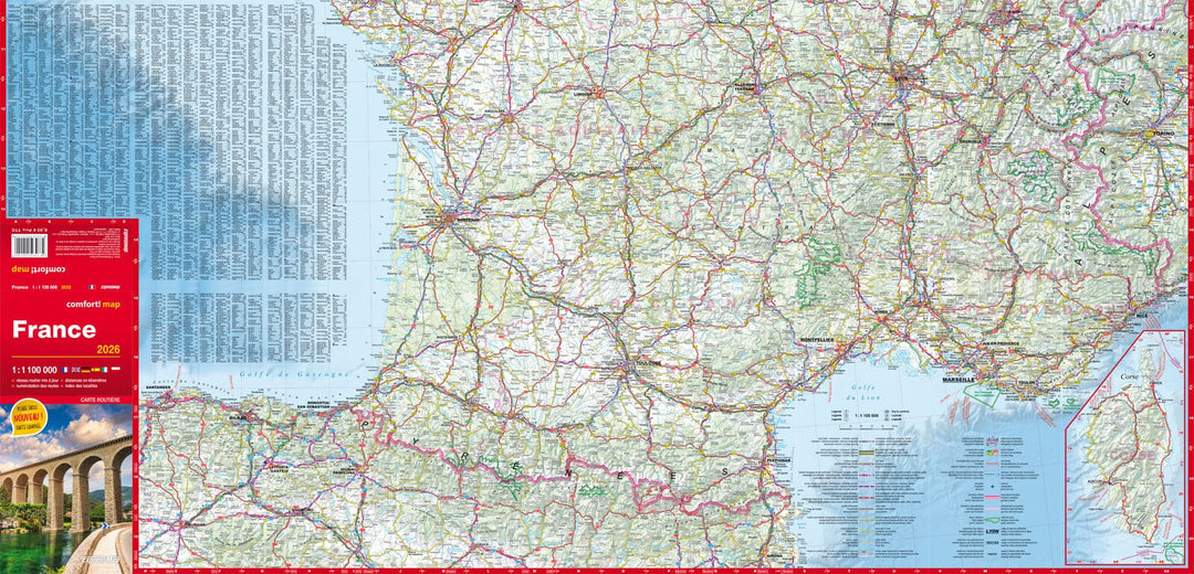 Carte routière plastifiée - France | Express Map carte routière Express Map 