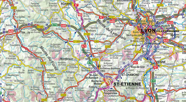 Carte routière plastifiée - France | Express Map carte routière Express Map 