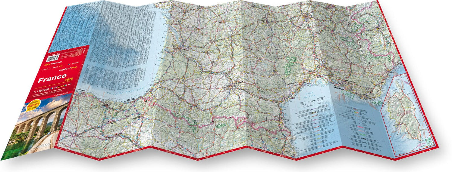 Carte routière plastifiée - France 2026 | Express Map carte routière Express Map