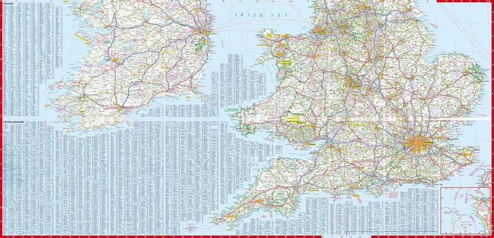 Carte routière plastifiée - Grande-Bretagne, Irlande | Express Map carte routière Express Map 